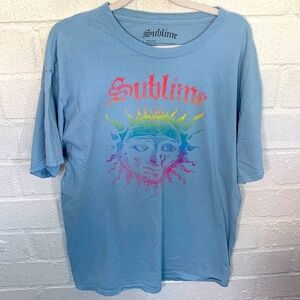 Sublime 1995 Tour Blue Short Sleeve Shirt size Large